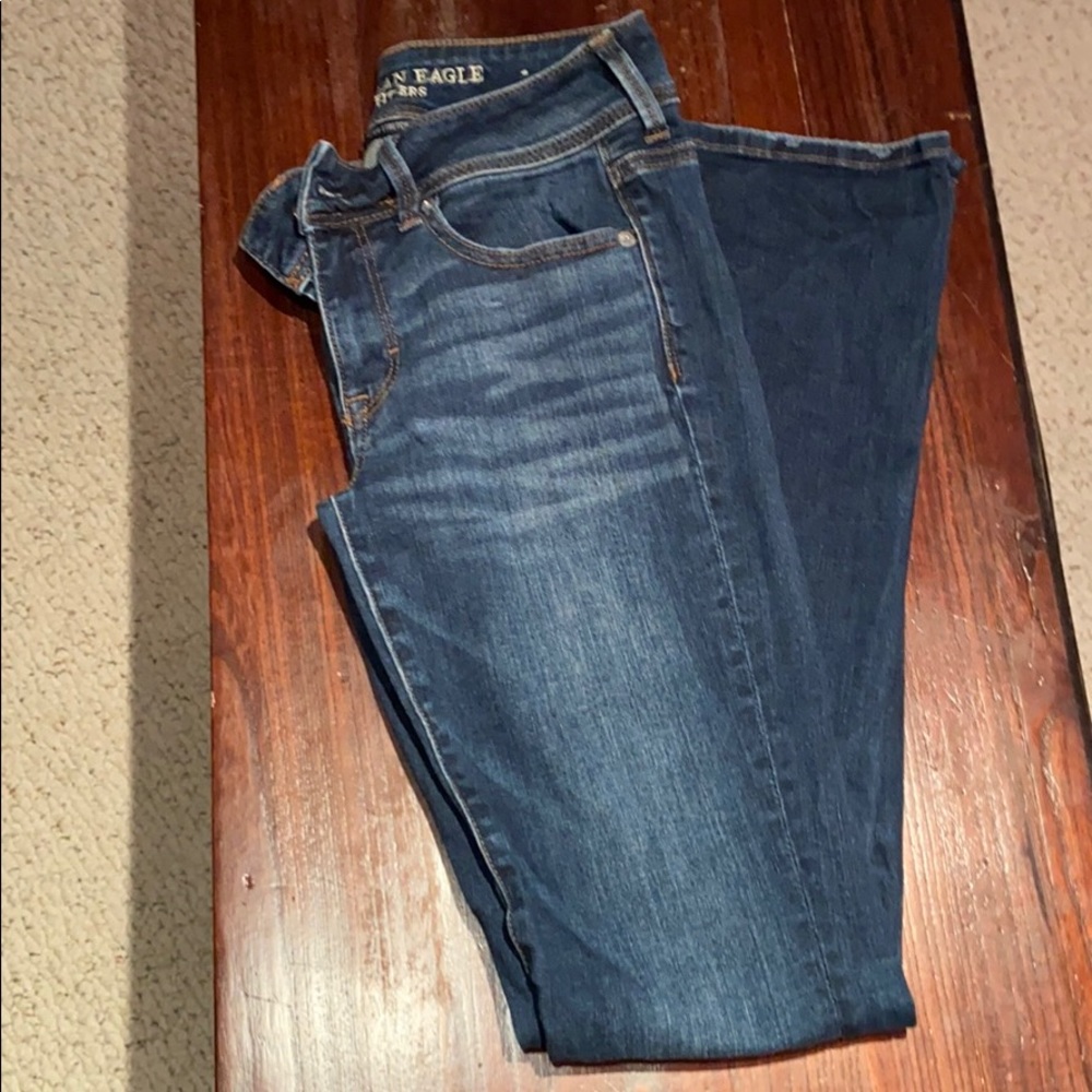 Women American Eagle Bootcut Jeans 4 SuperStretch
